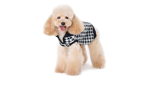 houndstooth dog sweater
