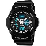 Kid LED Watch Child Boy Girl Sport Multi Function Digital Waterproof Electronic Quartz Watches White