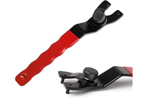 KINMINGZHU Adjustable Pin Wrench for Angle Grinder Machine,Grinder Spanner ​Wrench (Red)