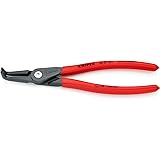 KNIPEXPrecision Circlip Pliers for internal circlips in bore holes grey atramentized, with non-slip plastic coating 210 mm 48 21 J31