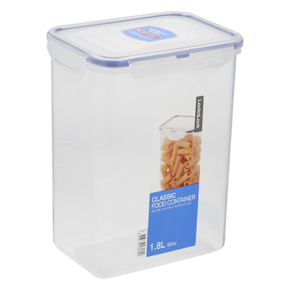LocknLock Rectangular 1.8ltr (152 x 107 x 179mm), Clear/Blue โ image 1