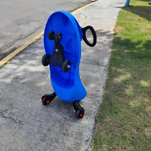 Carrinho Gira Gira Infantil Twist Rolimã, Movimento por Balanço do Volante, Suporta até 70 kg (Azul/Preto)