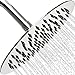 Rain Shower Head Stainless Steel - NEW 2019 High Pressure 8 In Rainfall Bathroom Powerful Spray Shower Heads - Best High Flow Fixed Chrome SPA Showerhead with Adjustable Metal Swivel Ball primary