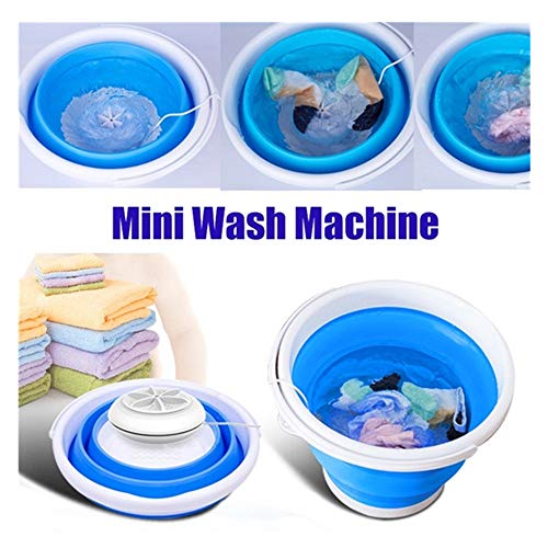 2020 Upgraded Folding Laundry Tub, Portable Mini Turbo Washing Machine