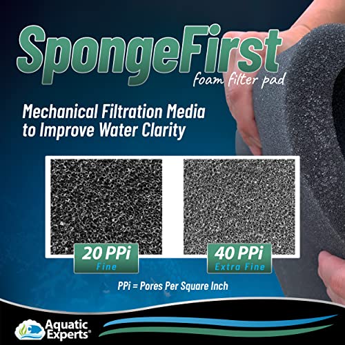 Aquatic Experts Aquarium Filter Sponge, Biological and Mechanical