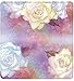 Watercolor Flowers Personal Leather Checkbook Cover for Top Tear Personal Checks