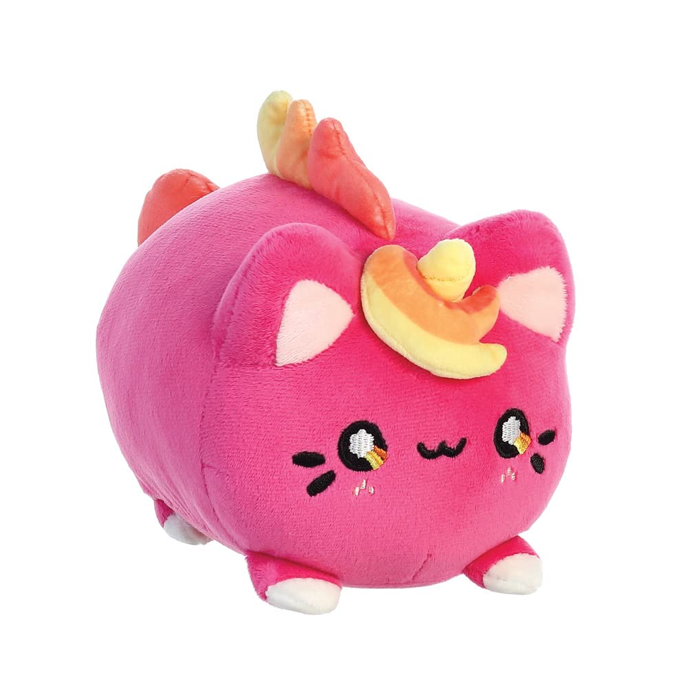 Aurora, 14288, Tasty Peach Berry Sunset Meowchi, 7In, Eco-friendly soft toy, Pink