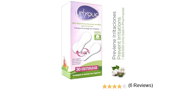 UNYQUE Protege Slips Flex de Algodon Puro 100% - Salvaslips Hipoalergénicos Suaves Ultrafinos y Adaptables Flexiform – Apto Pieles Sensibles - 30 Unidades: Amazon.es: Salud y cuidado personal