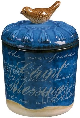 Grasslands Road Indian Summer Small Candle Pot, Blue