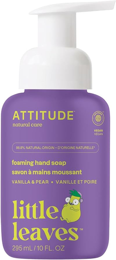 ATTITUDE Kids Foaming Hand Soap Pear Vanilla 295 mL EWG Verified