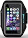 iPhone 5 5S 5C SE Armband: Stalion Sports Running & Exercise Gym Sportband (Jet Black) Water Resistant + Sweat Proof + Key Holder