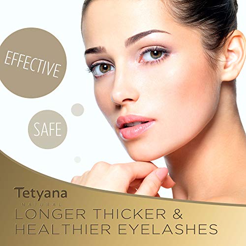 Tetyana naturals Eyelash Growth Serum for Gorgeous and Long Eyelashes & Eyebrows, with Natural Ingredients, Results within 2 Weeks