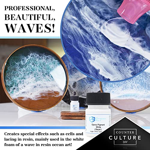 Counter Culture DIY Armor Art Pigment, White, 1.76 oz, Resin Epoxy Dye for Waves and Water