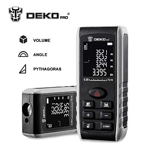 image for DEKOPRO 229ft Laser Distance Measure Device Large Digital LCD Display 