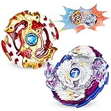 Innoo Tech Bey Battling Top Burst Evolution Combination 4D Series, 2pcs Speed Gyro Metal, 2 throwers Set with Launcher Blade Set, Battle Set Classic Toys for Adult Children(Upgraded Bey 2 Set)
