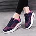 JARLIF Women's Comfortable Platform Walking Sneakers Lightweight Casual Tennis Air Fitness Shoes Blue US8.5