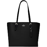 coach women's turnlock tote handbolsa black