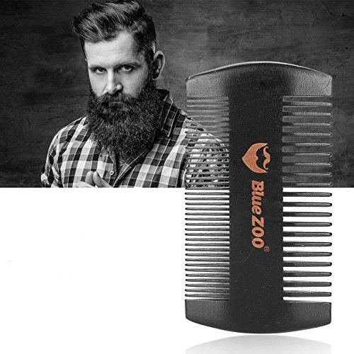Beard Comb, Men’s Wooden Black Sanders Beard Shaping Template Salon Styling Tool, Perfect Facial
