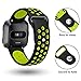 NANW Compatible Fitbit Versa Bands Silicone, Soft Silicone Replacement Band for Fitbit Versa, Air Hole Wristband Strap for Women Men with Large Small(5.5