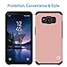 Galaxy S8 Active Case, MP-MALL [Dual Layer] [Shock Absorbent] Armor Hybrid Defender Anti-Drop Rugged Protective Shockproof Case Cover For Samsung Galaxy S8 Active (Rose Gold)