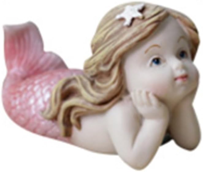 Miniature Fairy Garden and Terrarium Decorations Lovely Little Mermaid Figurine Table or Shelf Decor
