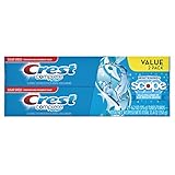 Crest Complete Multi-Benefit Whitening + Scope Toothpaste, Peppermint Flavor - 6.2 Oz Ea, 2 Count