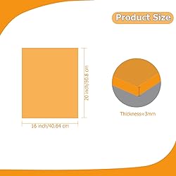 Eszeoee 2 Pack 16'' x 20'' Translucent Orange