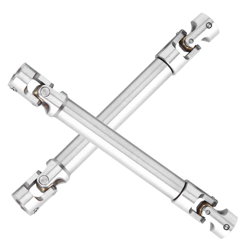 RC Crawler Drive Shaft, 112‑165mm Stainless Steel Silver Drive Shaft Car Drive Shaft Part Suitable for 1/10 RC Crawler