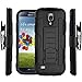 Galaxy S4 Active Case, Starshop(TM) Galaxy S4 Active I537 Hybrid Full Protection High Impact Dual Layer Holster Case with Kickstand and Locking Belt Swivel Clip Black