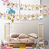 VGOODALL 1st Birthday Baby Photo Banner for