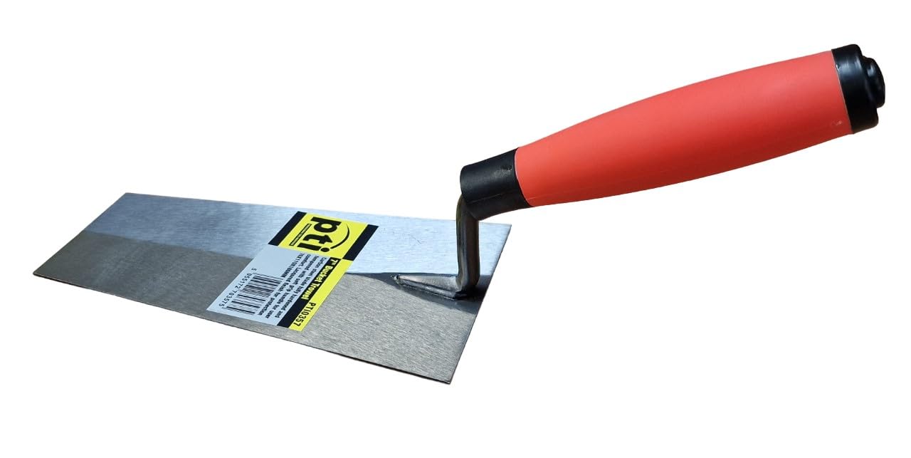 Builders Bucket Trowel 7" 175mm Soft Grip Tempered Steel DIY Plastering Rendering Bricklaying trowel | Pointing Trowel Cement Tiling Gauging Trowel