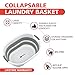 HomeHunch Collapsible Plastic Laundry Basket - Large Folding Pop Up Laundry Basket Space Saving Storage Container (Grey, 1)