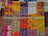 Patola Silk Patch Work Kantha Quilt , Kantha Blanket Bedspread, Patch Kantha Throw, King Kantha, Kantha Rallies Indian Sari Quilt, Size 90