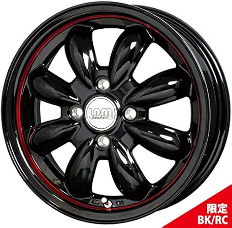 Amazon ハンコック スタッドレス 155 65r14 4本 W626 14インチ 軽自動車 ララパーム カップ 限定 ブラック レッド ムーブ ワゴンr タント N Wgn ミラ N Box タイヤ ホイールセット 車 バイク