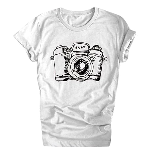 Berryhot Playera de Manga Corta para Mujer, cómoda, Lisa, de ...