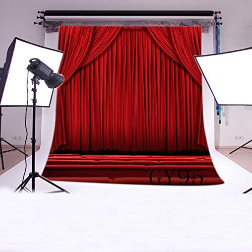 LB 10x10ft Red curtain Poly Fabric Photo Backdrops Customized Studio Background Studio Props GY95