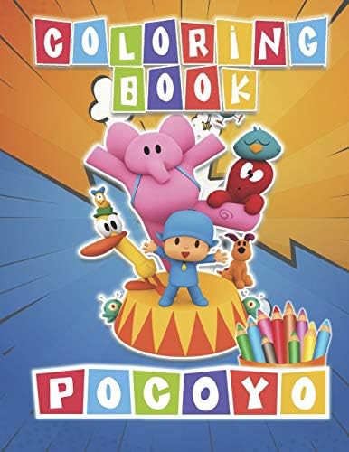 POCOYO Coloring Book: 48 Awesome Illustrations for Kids Paperback โ Large Print, February 3, 2020