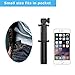 Selfie Stick,Lobkin Bluetooth Selfie Stick with Built-in Remote Shutter Extendable Aluminum Monopod for Android and iOS Smartphone