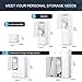 KOUSI Portable Closet Wardrobe Closets Clothes Wardrobe Bedroom Armoire Storage Organizer with Doors, Capacious & Sturdy, White, 6 Cubes+2 Hanging Sections