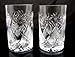 SET of 2 Russian Cut Crystal Drinking Glasses 250 ml / 8.5 oz. for Hot or Cold Liquids Fits Glass Holder 