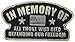 Hot Leathers PNA1170 in Memory of Pin Silver, Small
