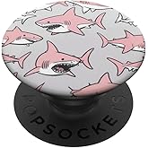 Funny Pink Sharks PopSockets Adhesive PopGrip
