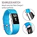 POY For Fitbit Charge 2 Bands, Classic & Special Edition Replacement bands for Fitbit Charge 2, Cerulean Large