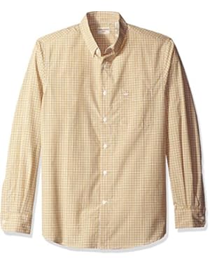 Men's No Wrinkle Long Sleeve Button-Front Shirt