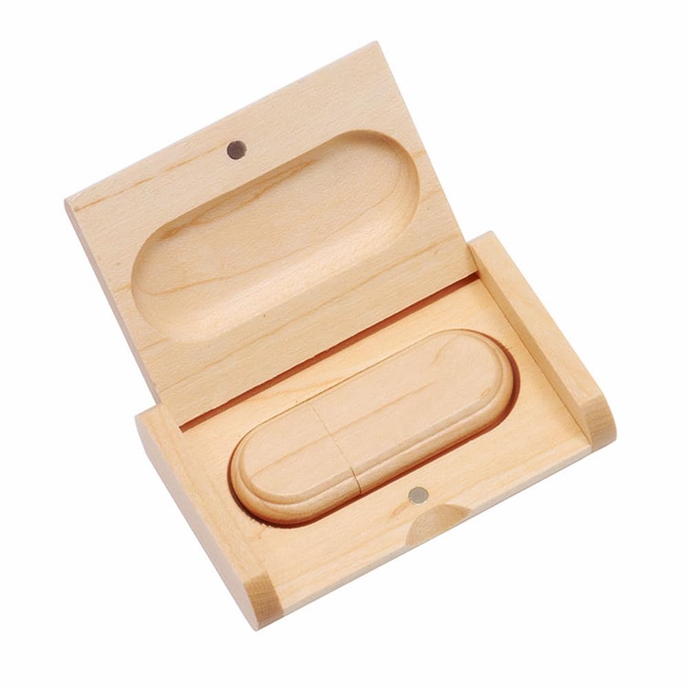 USB2.0 16GB Flash Driver Wood USB Memory Stick Pen Drives with Wooden Box (2.0 16GB)