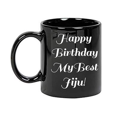 Buy Juvixz Printed Happy Birthday My Best Jiju Quotes Black