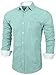 Emiqude Mens Casual Slim Fit Long Sleeve Pocket Constrast Plaid Dress Shirt