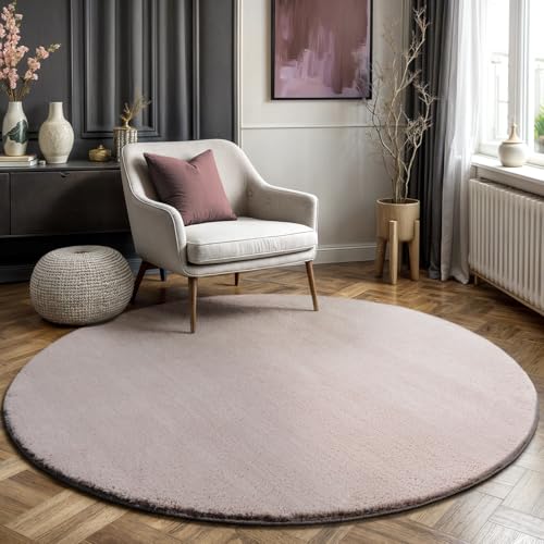 Mia´s Teppiche Taos – kuscheliger Kurzflor Teppich in Felloptik, super Soft & waschbar bis 30°C, mit Anti-Rutsch-Unterseite, Wohnzimmer & Schlafzimmer