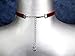 Twilight's Fancy 3/8 Plain Velvet Choker Necklace (Dark Red, Large)