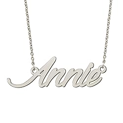 BYBWBL Annie Name Pendant Necklace Silver Color